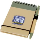 Agenda cu pix inclus, A7, Dictando, 2410E24467, Everestus, 13.4 x 1.5 x 7.8 cm, Hartie, Verde heather