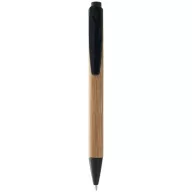 Borneo bamboo ballpoint pen, Bamboo, Natural, solid black
