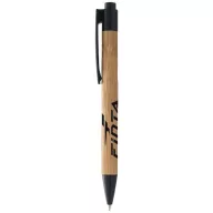 Borneo bamboo ballpoint pen, Bamboo, Natural, solid black