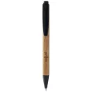 Borneo bamboo ballpoint pen, Bamboo, Natural, solid black