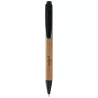 Borneo bamboo ballpoint pen, Bamboo, Natural, solid black