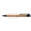 Borneo bamboo ballpoint pen, Bamboo, Natural, solid black