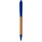 Borneo bamboo ballpoint pen, Bamboo, Natural,Royal blue