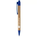 Borneo bamboo ballpoint pen, Bamboo, Natural,Royal blue