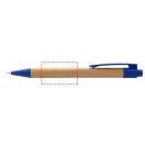 Borneo bamboo ballpoint pen, Bamboo, Natural,Royal blue