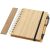 Carnetel B6 cu pix si liniar, 70 pagini cu liniatura, Everestus, FN, bambus, lemn