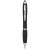 Nash coloured stylus ballpoint pen with black grip, ABS plastic, solid black