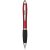 Nash coloured stylus ballpoint pen with black grip, ABS plastic, Red, solid black
