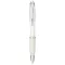 Nash ballpoint pen with coloured barrel and grip, ABS plastic, White