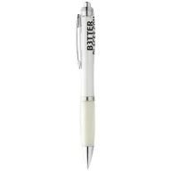   Nash ballpoint pen with coloured barrel and grip, ABS plastic, White