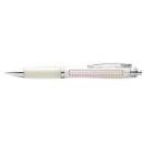Nash ballpoint pen with coloured barrel and grip, ABS plastic, White
