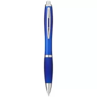   Nash ballpoint pen with coloured barrel and grip, ABS plastic, Royal blue