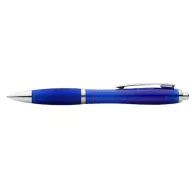   Nash ballpoint pen with coloured barrel and grip, ABS plastic, Royal blue