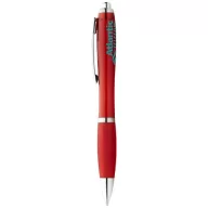   Nash ballpoint pen with coloured barrel and grip, ABS plastic, Red