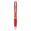 Nash ballpoint pen with coloured barrel and grip, ABS plastic, Red
