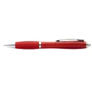 Nash ballpoint pen with coloured barrel and grip, ABS plastic, Red