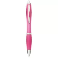   Nash ballpoint pen with coloured barrel and grip, ABS plastic, Pink
