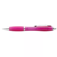   Nash ballpoint pen with coloured barrel and grip, ABS plastic, Pink