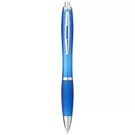   Nash ballpoint pen with coloured barrel and grip, ABS plastic, aqua blue