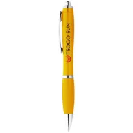   Nash ballpoint pen with coloured barrel and grip, ABS plastic, Yellow