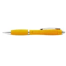 Nash ballpoint pen with coloured barrel and grip, ABS plastic, Yellow