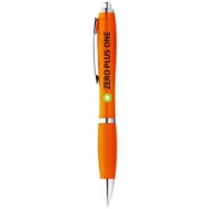   Nash ballpoint pen with coloured barrel and grip, ABS plastic, Orange