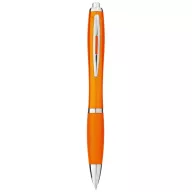   Nash ballpoint pen with coloured barrel and grip, ABS plastic, Orange