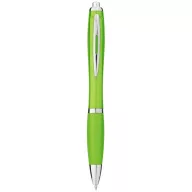   Nash ballpoint pen with coloured barrel and grip, ABS plastic, Lime