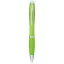 Nash ballpoint pen with coloured barrel and grip, ABS plastic, Lime
