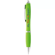   Nash ballpoint pen with coloured barrel and grip, ABS plastic, Lime