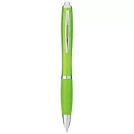   Nash ballpoint pen with coloured barrel and grip, ABS plastic, Lime