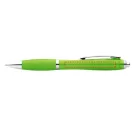 Nash ballpoint pen with coloured barrel and grip, ABS plastic, Lime