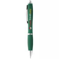   Nash ballpoint pen with coloured barrel and grip, ABS plastic, Green