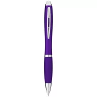   Nash ballpoint pen with coloured barrel and grip, ABS plastic, Purple
