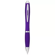   Nash ballpoint pen with coloured barrel and grip, ABS plastic, Purple