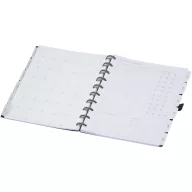   Planner cu coperta flexibila, Everestus, 2610E18259, 25.4x19 cm, Poliuretan, Hartie, Negru