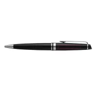   Pix cu pasta albastra, Waterman Expert, metal lacuit, negru, argintiu