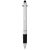 Burnie multi-ink stylus ballpoint pen, ABS plastic, Silver