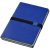 Carnetel A5 cu coperta moale, 2x64 pagini cu liniatura, Everestus, DO, thermo pu, albastru, gri