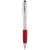 Nash stylus ballpoint pen with coloured grip, ABS plastic, Silver, Red  