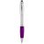 Nash stylus ballpoint pen with coloured grip, ABS plastic, Silver,Purple  