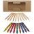 Lucky 19-piece coloured pencil and crayon set, Cardboard, Natural