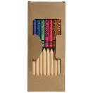 Lucky 19-piece coloured pencil and crayon set, Cardboard, Natural