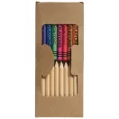 Lucky 19-piece coloured pencil and crayon set, Cardboard, Natural