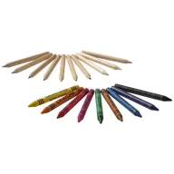   Lucky 19-piece coloured pencil and crayon set, Cardboard, Natural