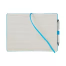 Agenda A5 cu pagini dictando, coperta cu elastic, Everestus, FX01, carton, albastru deschis
