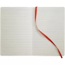 Agenda A5 cu pagini dictando, coperta moale cu elastic, Everestus, CC03, pu, rosu