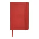 Agenda A5 cu pagini dictando, coperta moale cu elastic, Everestus, CC03, pu, rosu
