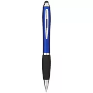   Nash ballpoint pen with soft-touch black grip, ABS plastic, Royal blue, solid black