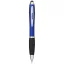 Nash ballpoint pen with soft-touch black grip, ABS plastic, Royal blue, solid black